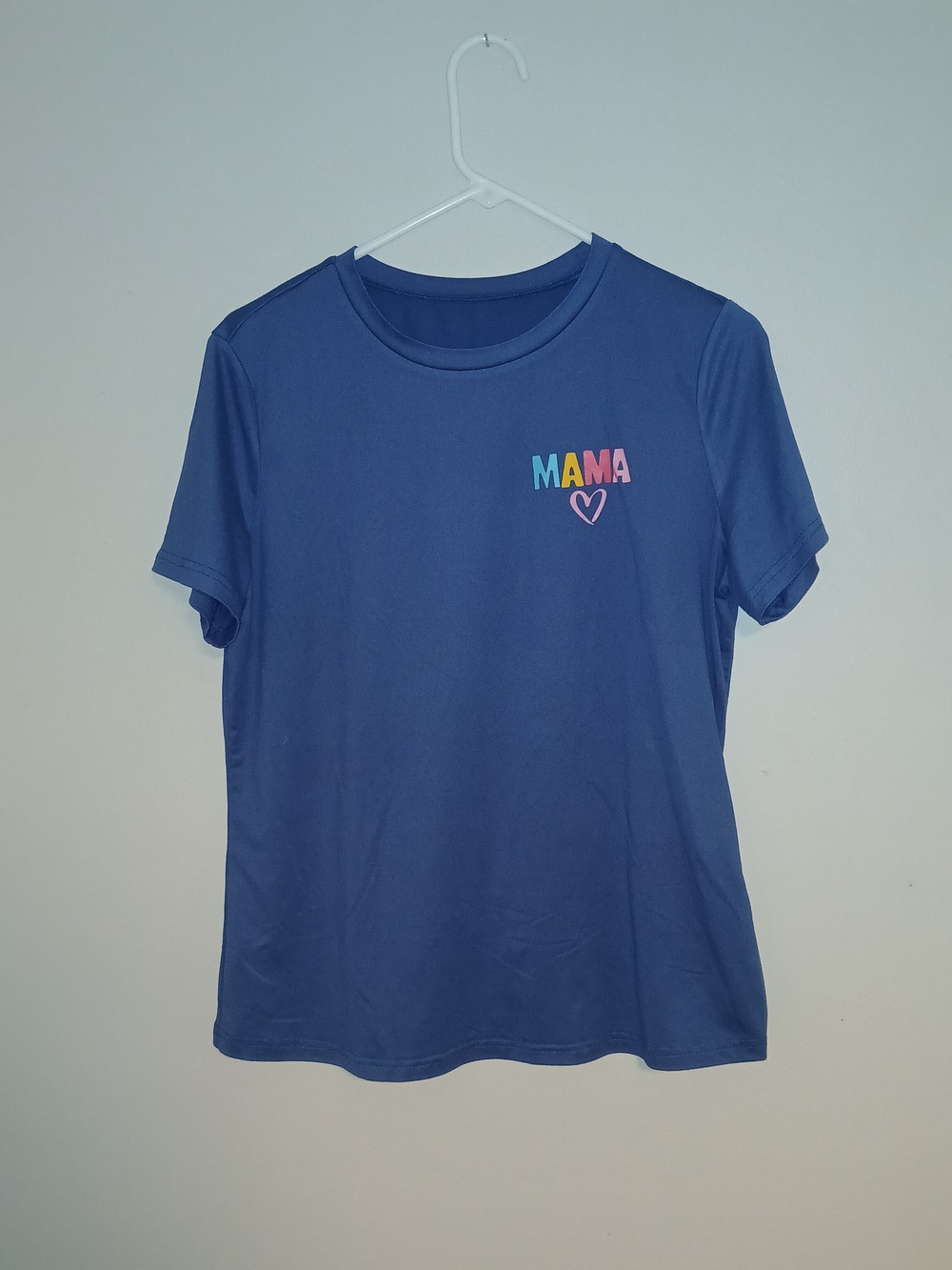 Mama Heart Graphic Tee - Blue